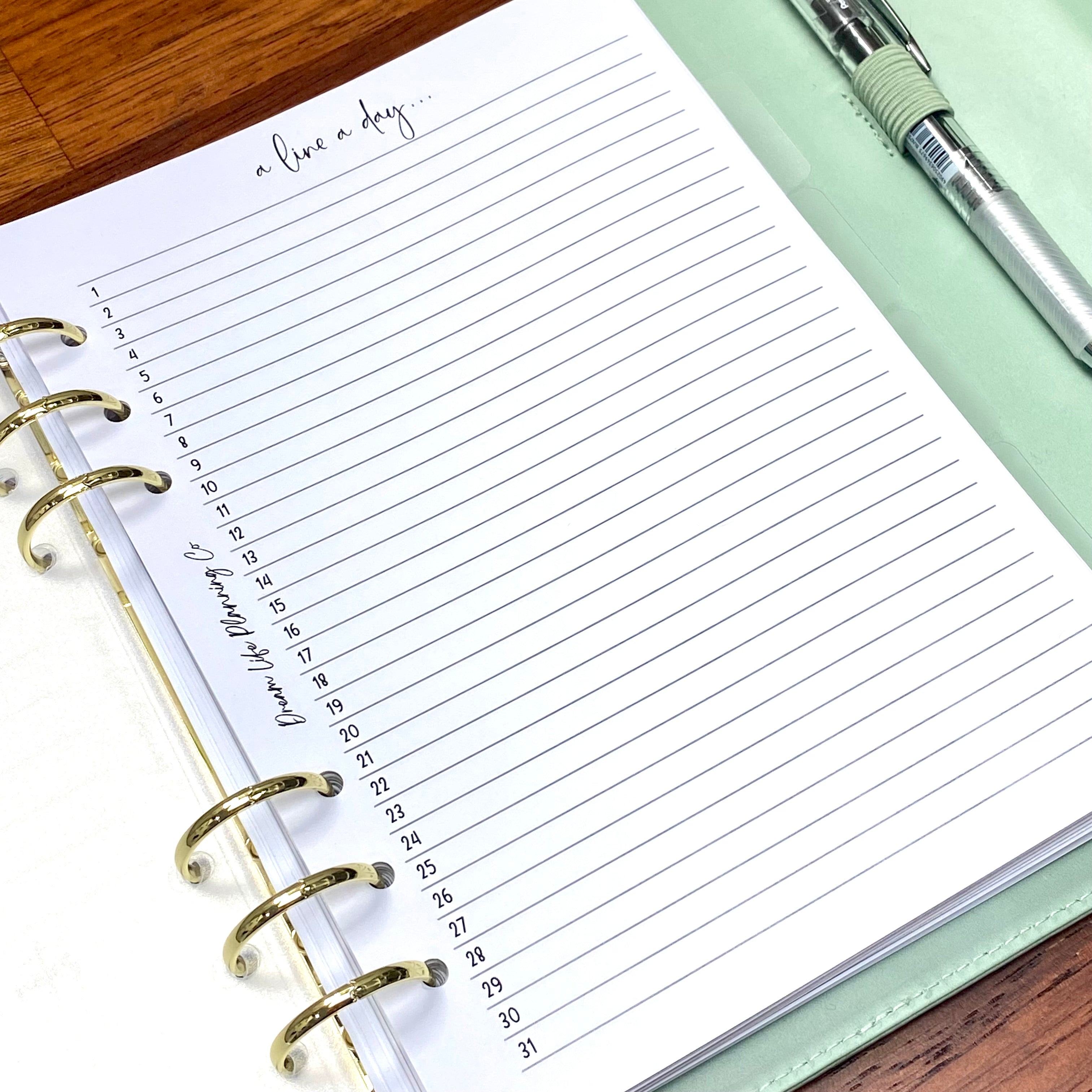 A Line A Day Insert – Dream Life Planning Co