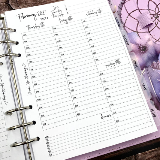 2027 - A5 Hourly Wide Columns