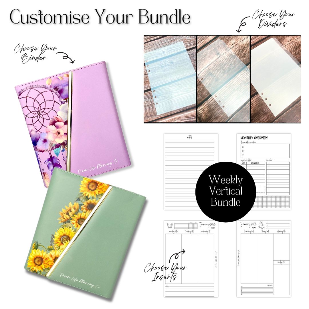 Weekly Vertical Planner Bundle – Dream Life Planning Co