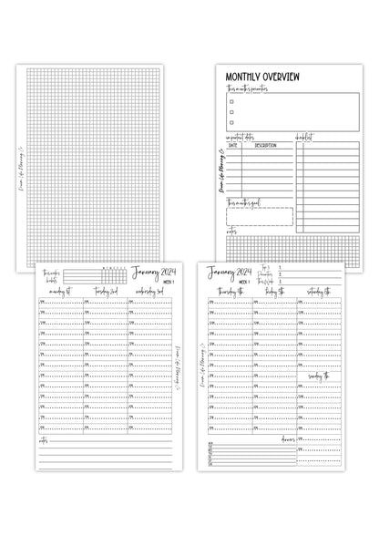 2025 - A5 Hourly Wide Columns