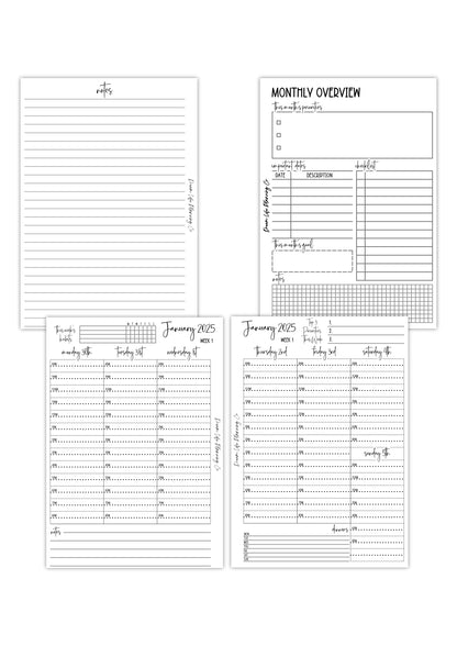 2025 - A5 Hourly Wide Columns