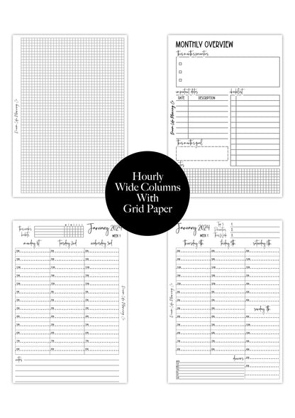 Hourly Planner Bundle