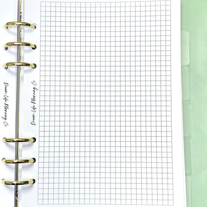 A5 Grid Paper Inserts