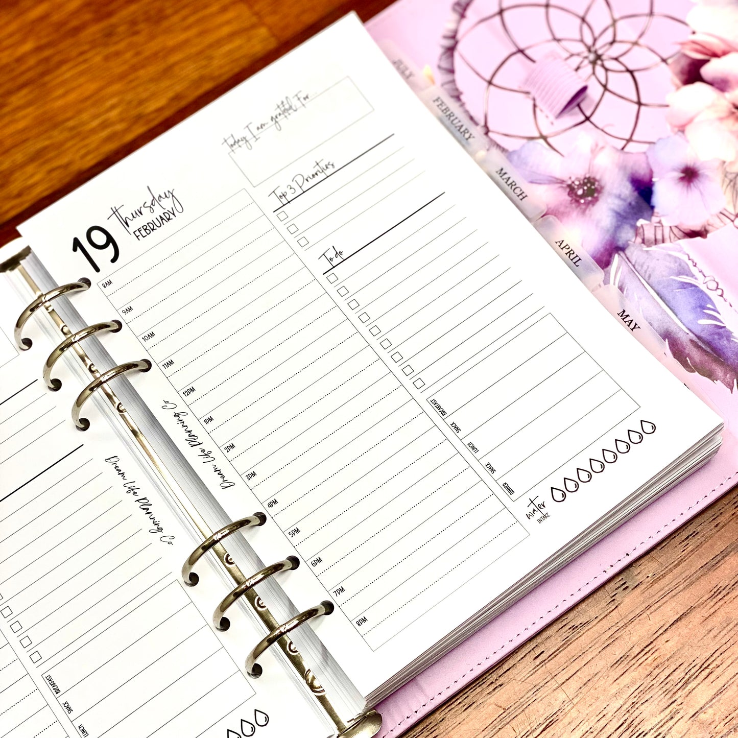 2026 - A5 Daily Planner Insert With Hourly Schedule