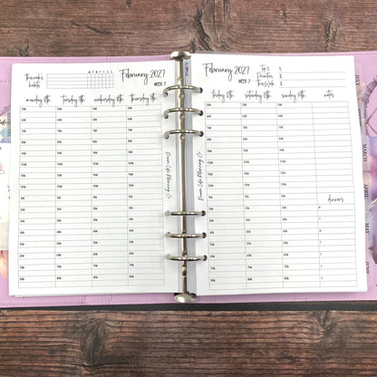 2027 - Hourly Planner Inserts