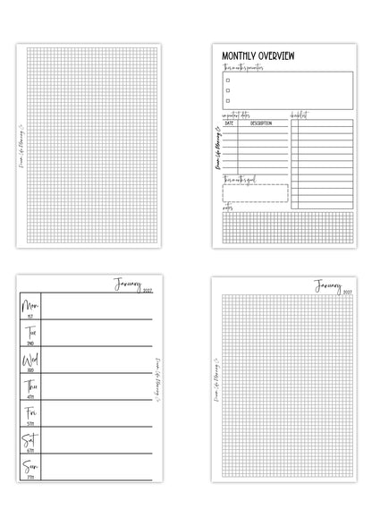 WO1P - Planner Bundle (Week On 1 Page) - 2027