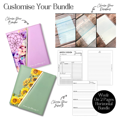 WO2P Horizontal - Planner Bundle (Week On 2 Pages) - 2027