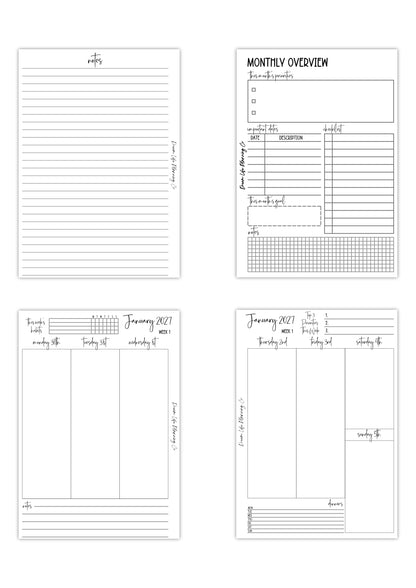 Weekly Vertical Planner Bundle - 2027