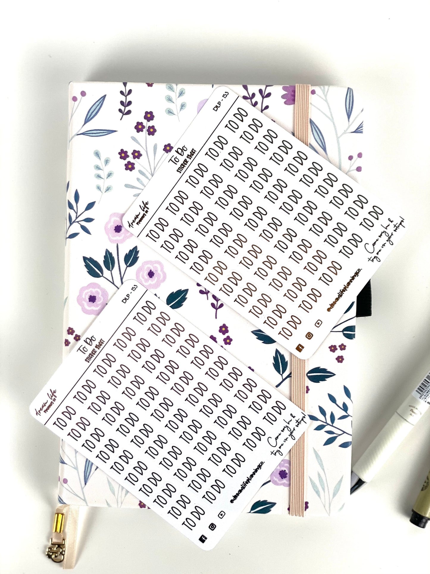 Foiled “To Do” Stickers | Bullet Journal | Planner Stickers | Cute Planner Sticker Sheet | Sticker Sheet | BUJO