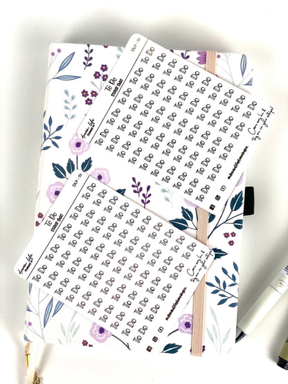 Foiled “To Do” Stickers | Bullet Journal | Planner Stickers | Cute Planner Sticker Sheet | Sticker Sheet | BUJO