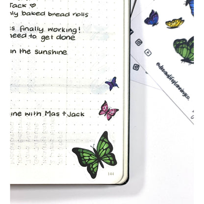 Butterfly Stickers | Butterflies | Bullet Journal | Planner Stickers | Cute Planner Sticker Sheet | Sticker Sheet | BUJO | DLP 004