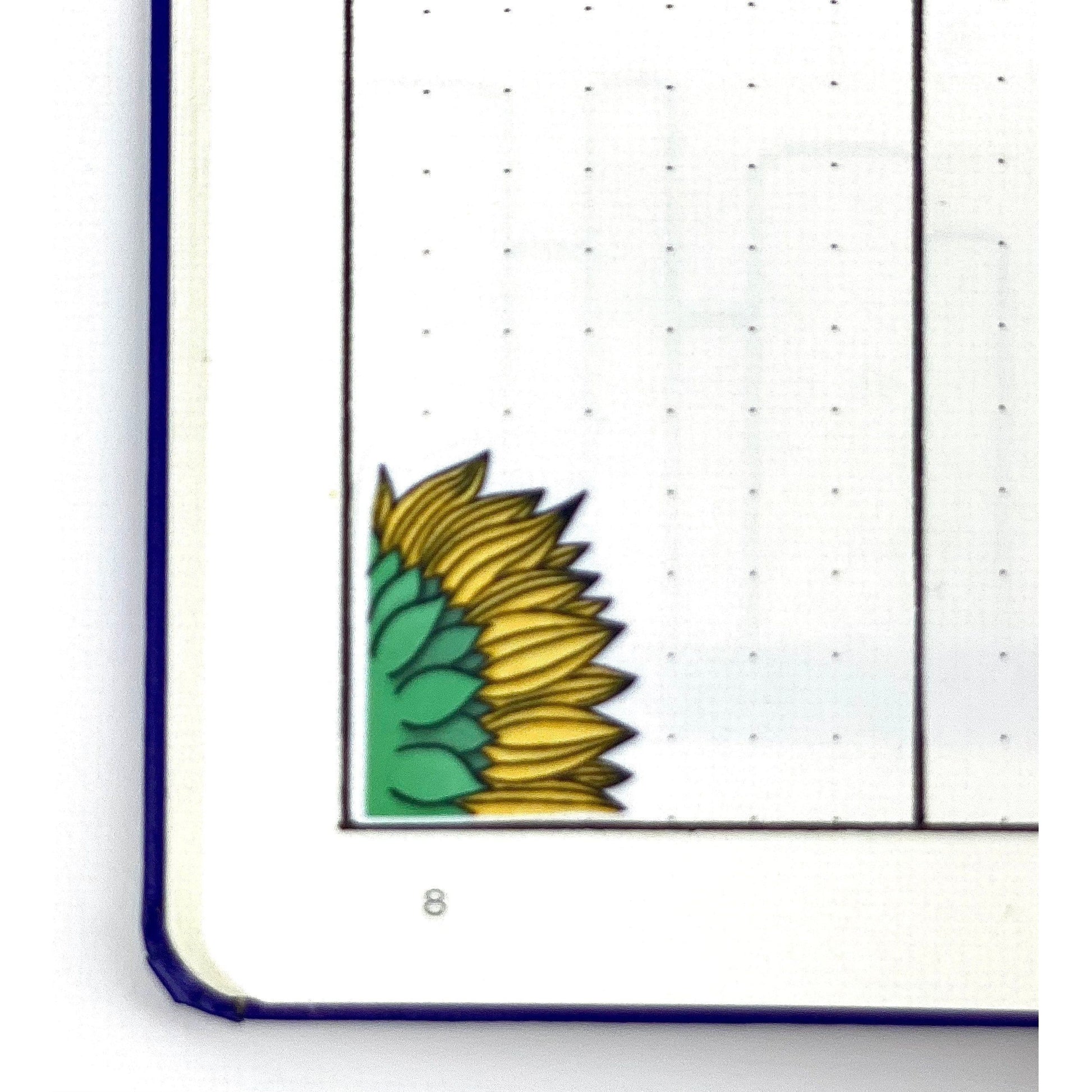 Sunflower Stickers | Sunflowers | Bullet Journal | Planner Stickers | Cute Planner Sticker Sheet | Sticker Sheet | BUJO | DLP 001