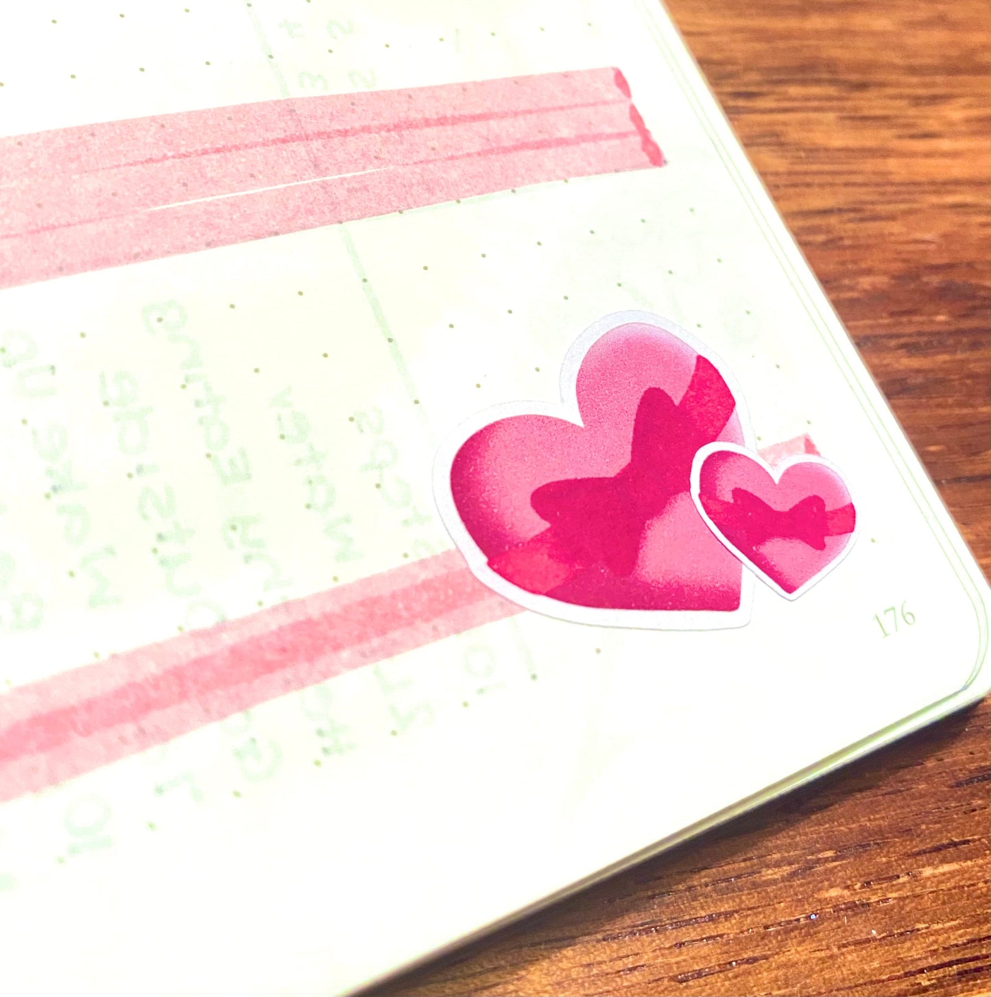 Heart Stickers | Hearts Sticker Sheet | Pink Hearts | Bullet Journal Stickers | Planner Stickers | Cute Planner Sticker Sheet | BUJO |