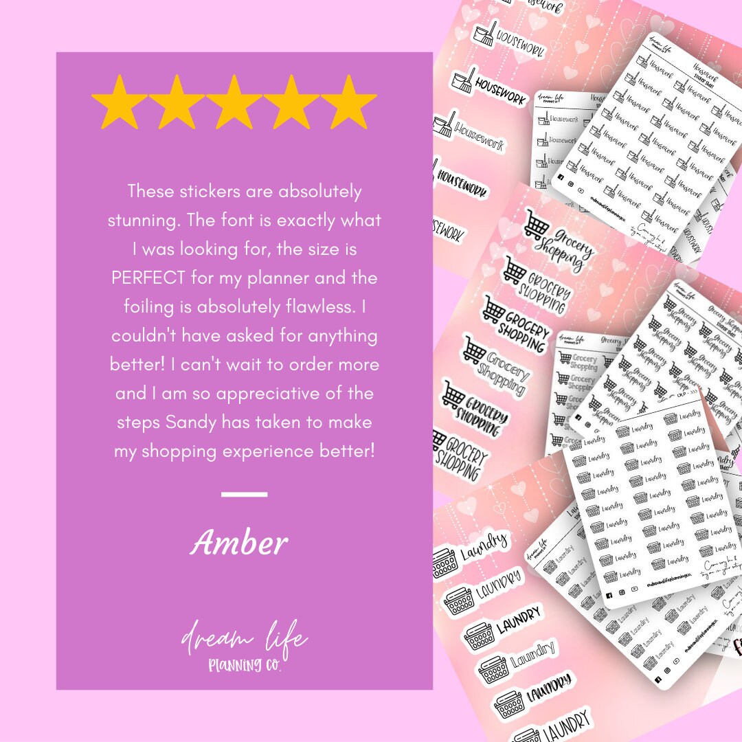 Number Dot Stickers | Clear Foiled Numbers Dots | Bullet Journal Stickers | Planner Stickers | Sticker Sheet | Functional Planner Stickers