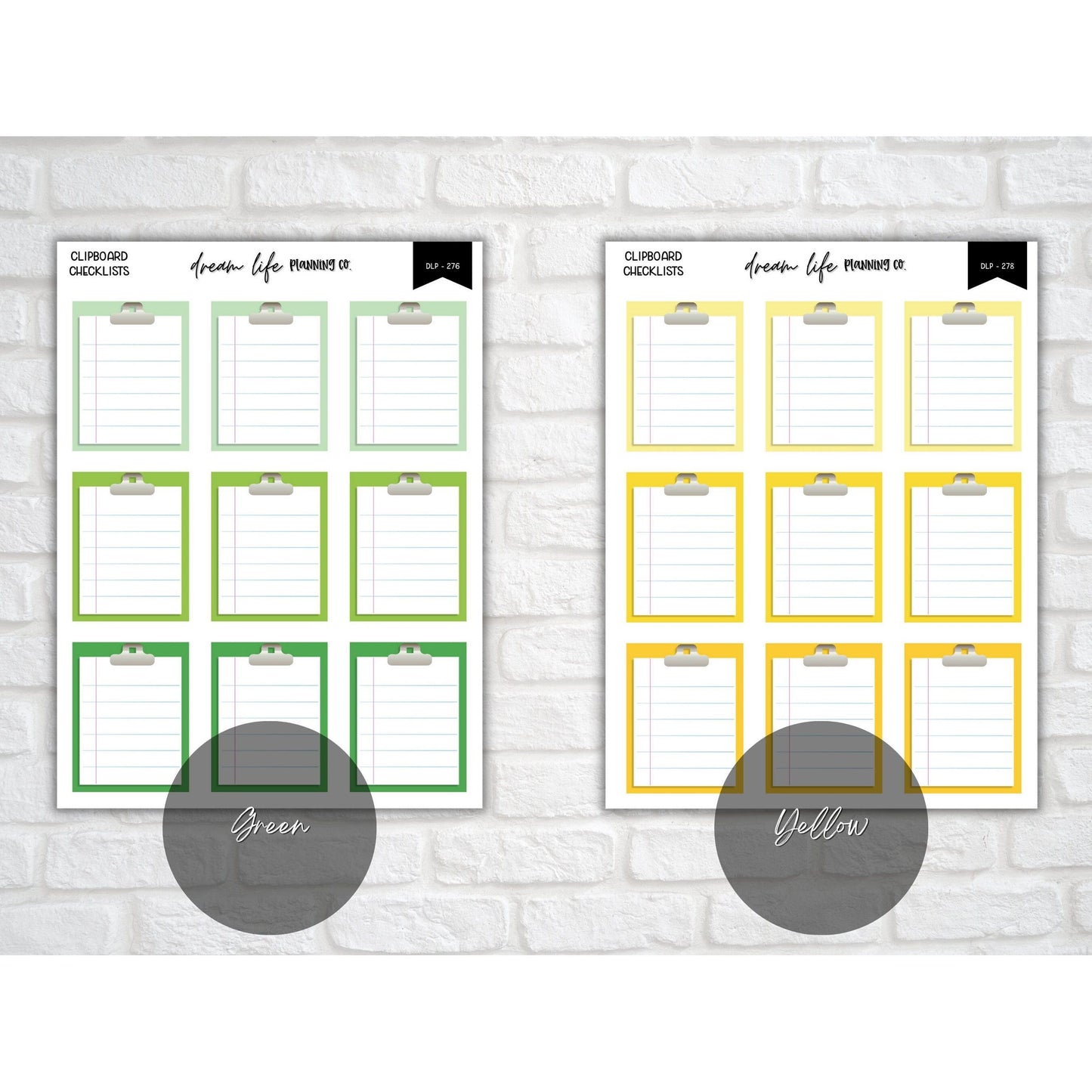 Clipboard Checklist Stickers, To Do List Sticker, Checklist Sticker, Bullet Journal, Planner, Diary, Calendar Sticker, Planner Sticker Sheet