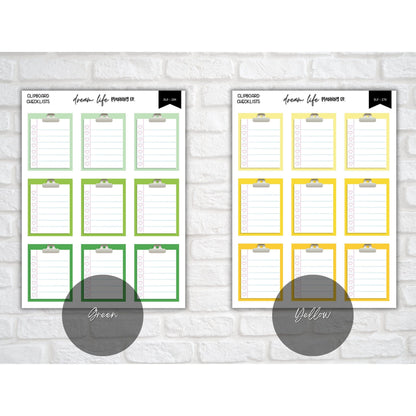 Clipboard Checklist with Hearts Stickers, To Do List Sticker, Checklist Sticker, Bullet Journal, Planner, Calendar Sticker, Planner Stickers