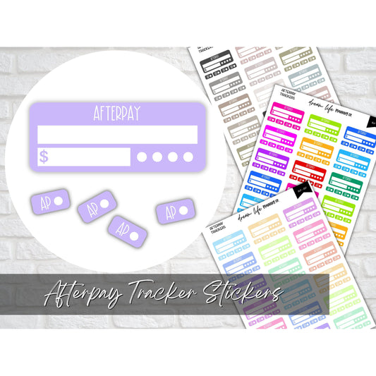 Afterpay Tracking Stickers, Budgeting Calendar Stickers, Bullet Journal, Planner, Diary, Calendar Stickers, Planner Sticker Sheet