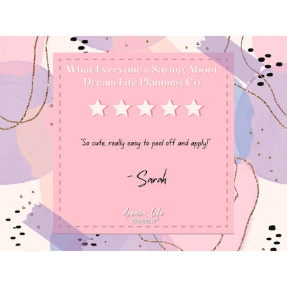 Deco Planner Stickers Butterfly and Flowers Decorative Planner Stickers for Bullet Journal Stickers Cute Planner Sticker Sheets EC Stickers