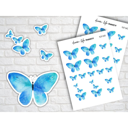 Deco Planner Stickers Butterfly Decorative Planner Stickers for Bullet Journal Stickers Cute Butterflies Planner Sticker Sheets Erin Condren