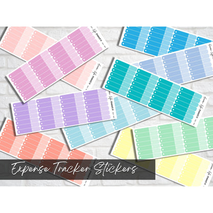 Expense Tracker Stickers Budgeting Stickers 7 x 9 Budgeting Planner Stickers Transaction Tracking Stickers Finance Stickers