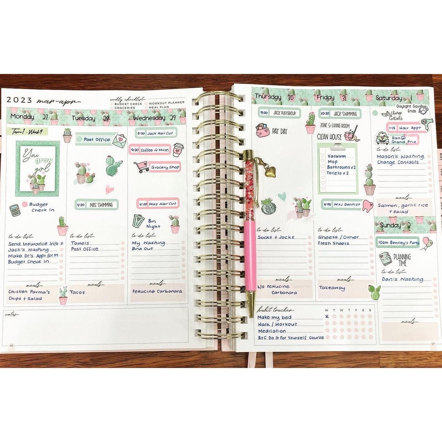 Deco Planner Stickers Cactus Decorative Planner Stickers for Bullet Journal Stickers Cute Planner Sticker Sheets Erin Condren Stickers