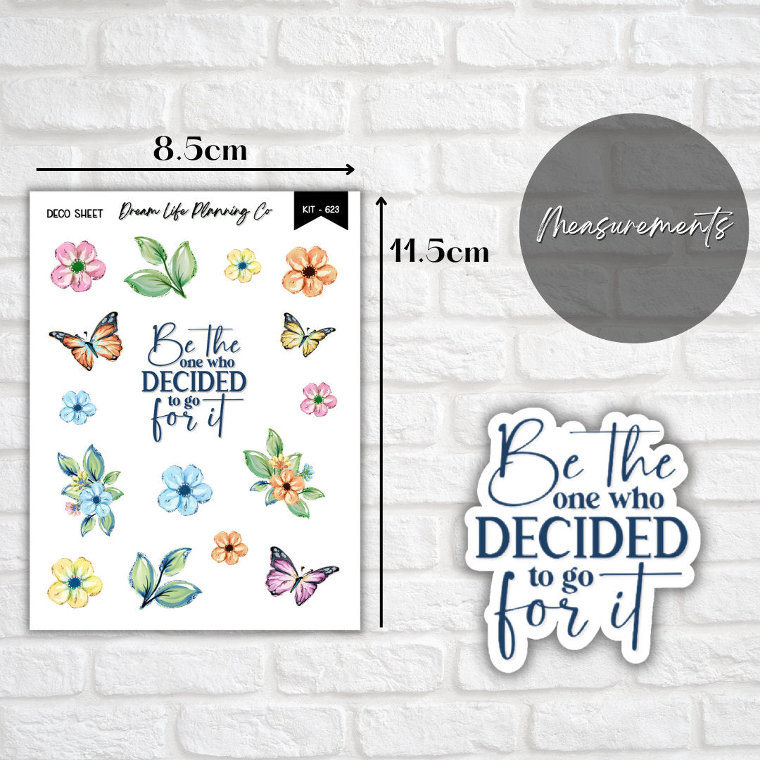 Deco Planner Stickers Butterfly Decorative Planner Stickers for Bullet Journal Stickers Cute Planner Sticker Sheets Erin Condren Stickers