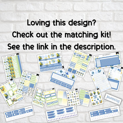 Deco Planner Stickers Butterfly and Flowers Decorative Planner Stickers for Bullet Journal Stickers Cute Planner Sticker Sheets EC Stickers